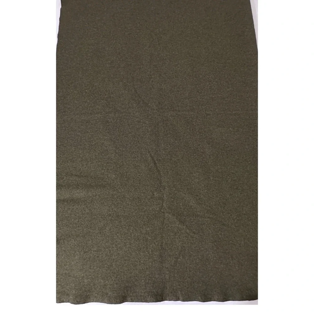 US Military Wool Blanket Olive Green 66x90 Northern Mills Outdoor Survival Camp